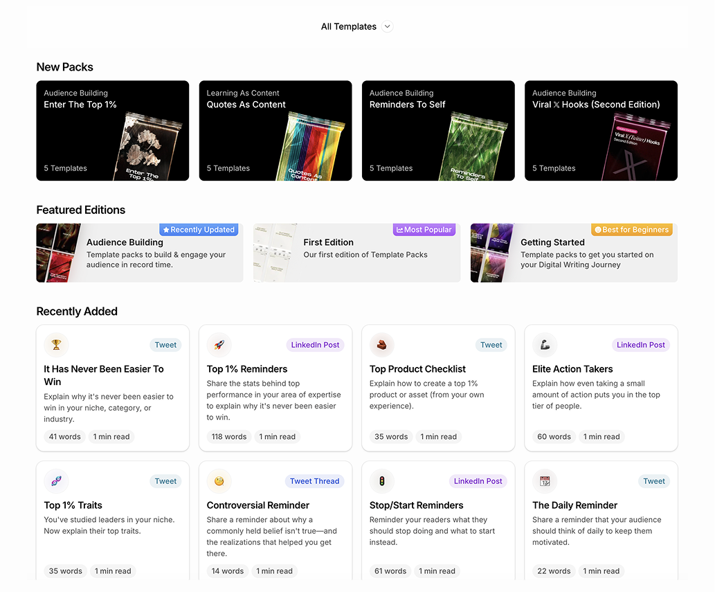 Inside the Typeshare writing workspace
